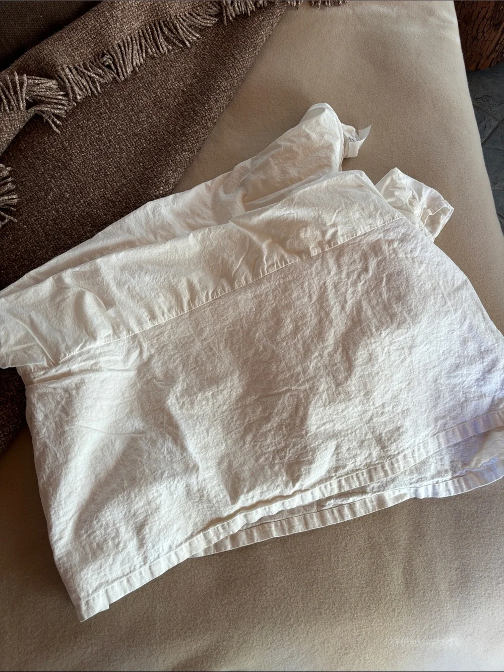 Pottery Barn Linen Bedskirt