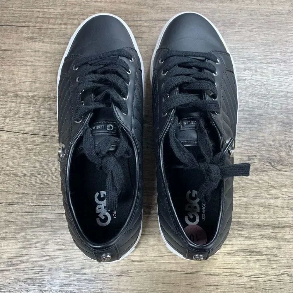 GBG Los Angeles~Women’s~Black Logo Sneakers~Size 10‎
