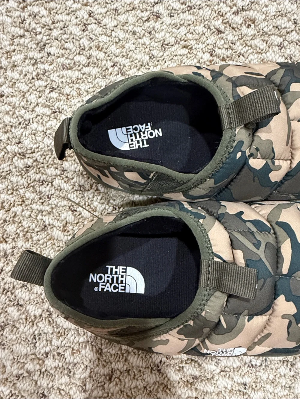 The North Face camouflage quilted