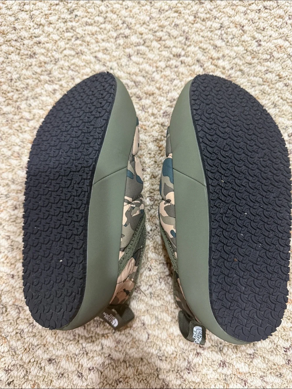 The North Face camouflage quilted