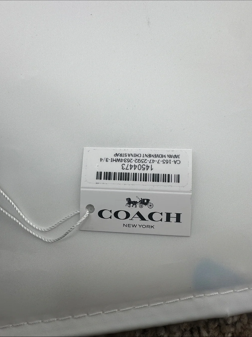Coach silicone watch