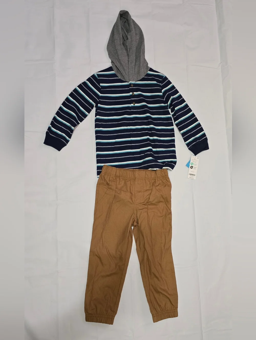 Carters navy striped