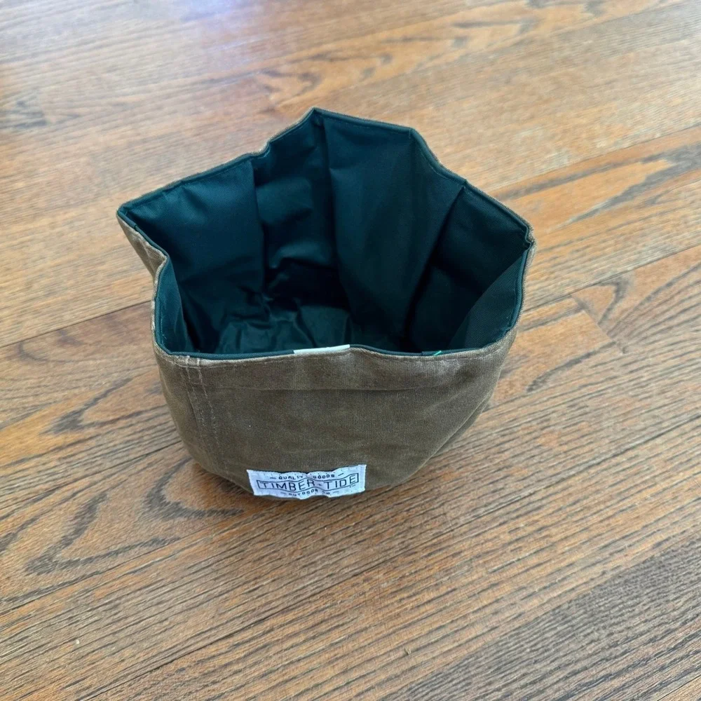 Timber + Tide‎ Outdoor Co Waxed Canvas Portable Dog Bowl NEW