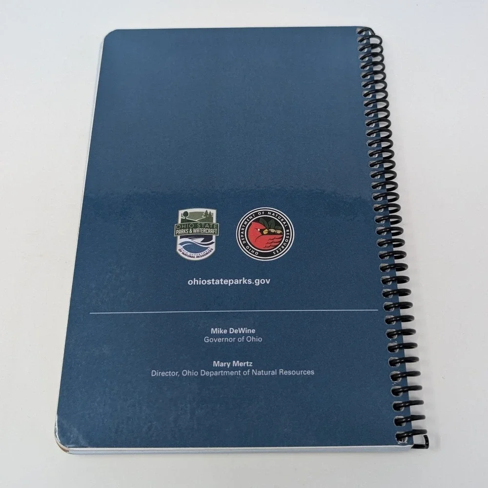 Ohio State‎ Parks Park Passport Guide 2023 Journal Spiral Bound ODNR Stickers