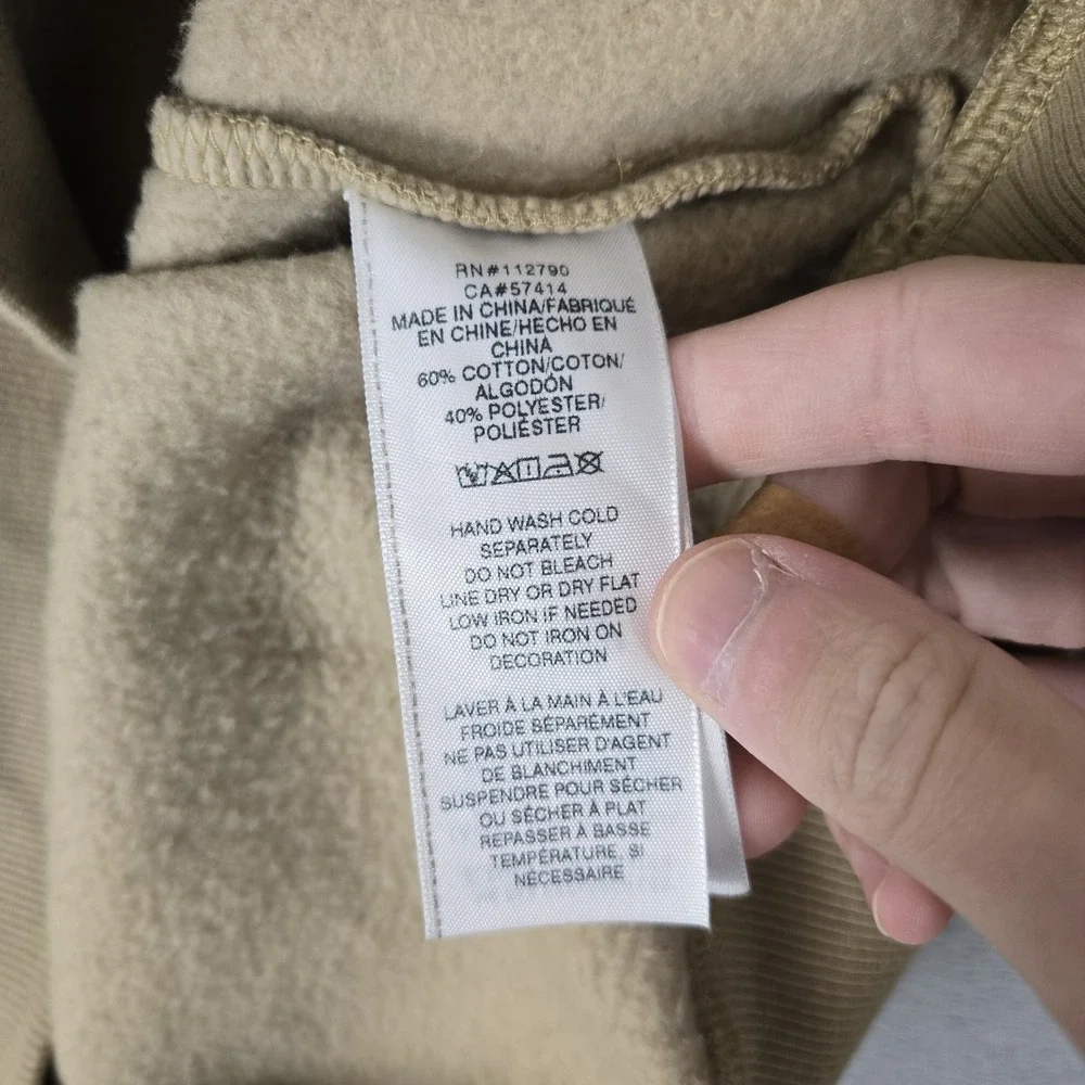 True Religion Sweatshirt Mens Large Travertine Long Sleeve Crew Neck‎ Embossed