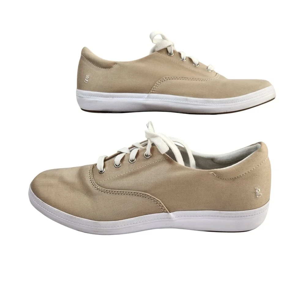 Grasshoppers Ortholite Tan Canvas Lace‎ Up Sneakers Women's Size 11 N