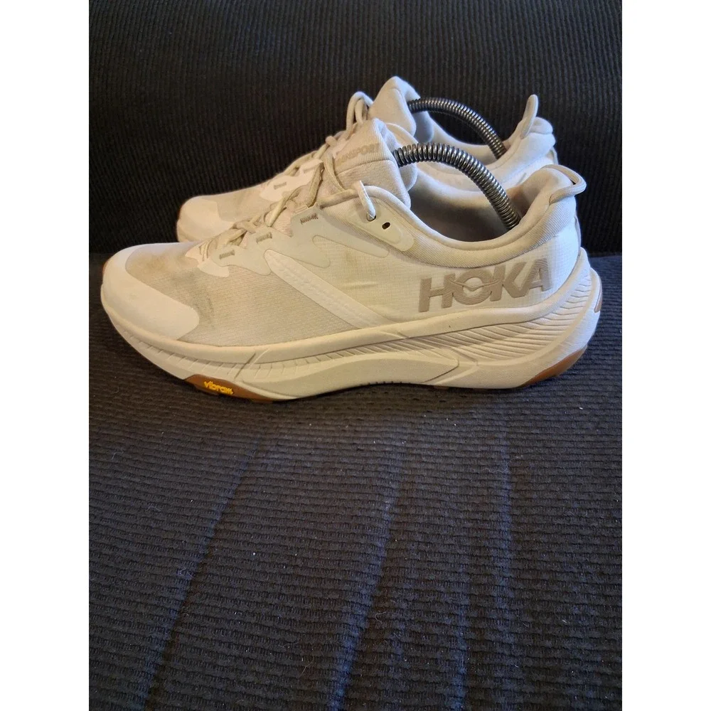 Hoka Transport Womens Sneakers Eggnog White Vibram 1123154 LEGG Size 11B‎