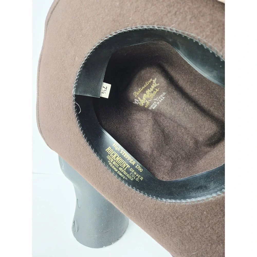 Vintage Rockmount Ranch Wear High Stepper 1700 Size 7 1/4 Wool Hat‎