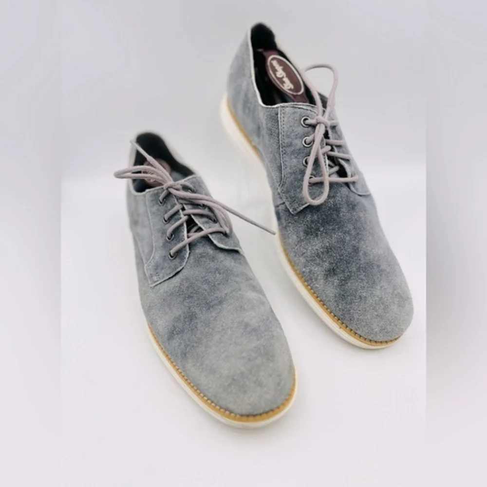 Cole Haan Grand.OS Original Gray Suede Oxford Shoes Men’s Size 11