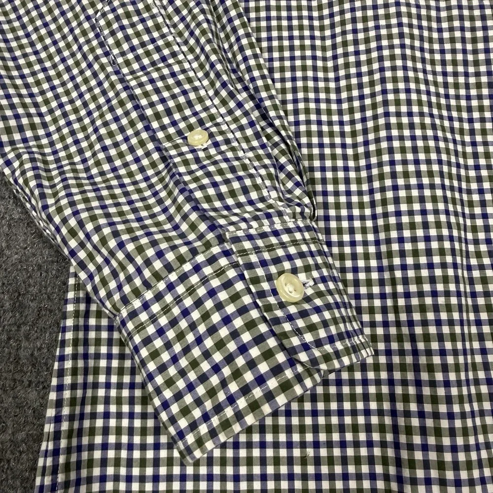 Polo Ralph Lauren Men's Gingham Check Button Down Shirt Blue Green Medium