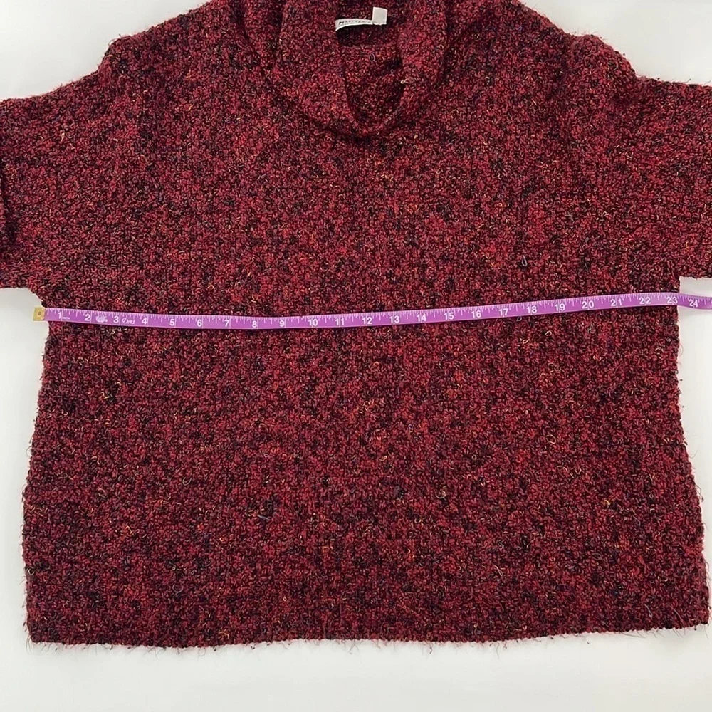 Habitat Red confetti Cowl Neck Sweater Cozy‎ Texture layering essential M/L