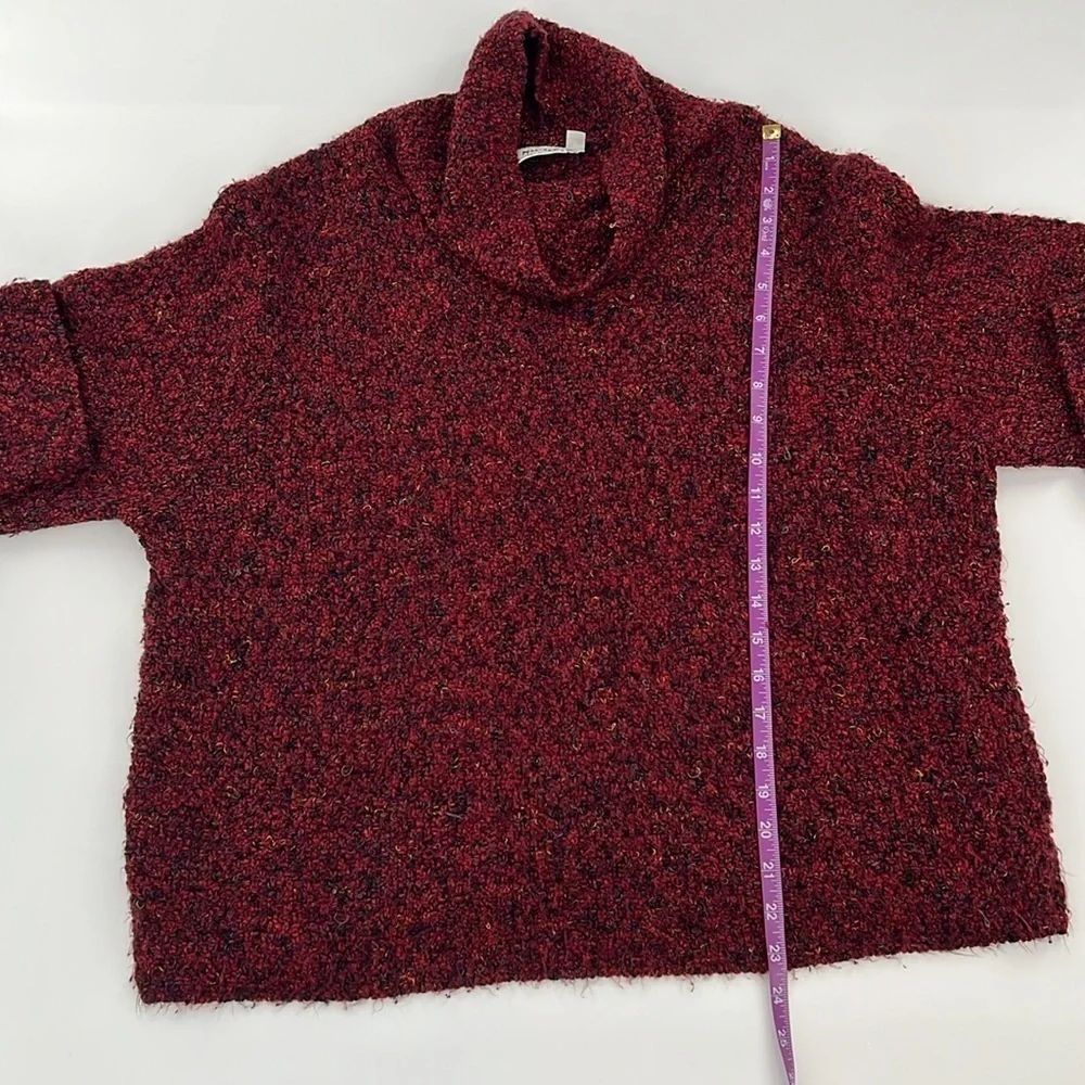 Habitat Red confetti Cowl Neck Sweater Cozy‎ Texture layering essential M/L