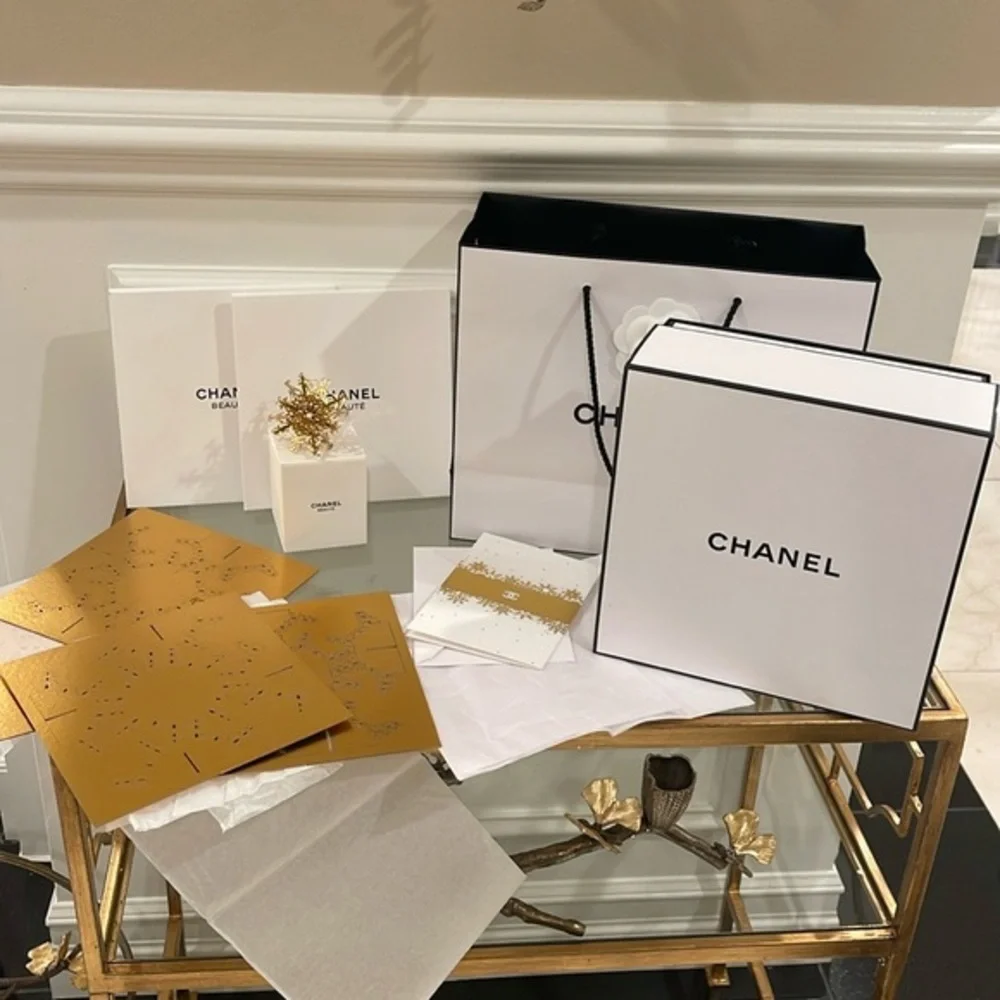 Chanel jumbo Gold snowflake Ornament