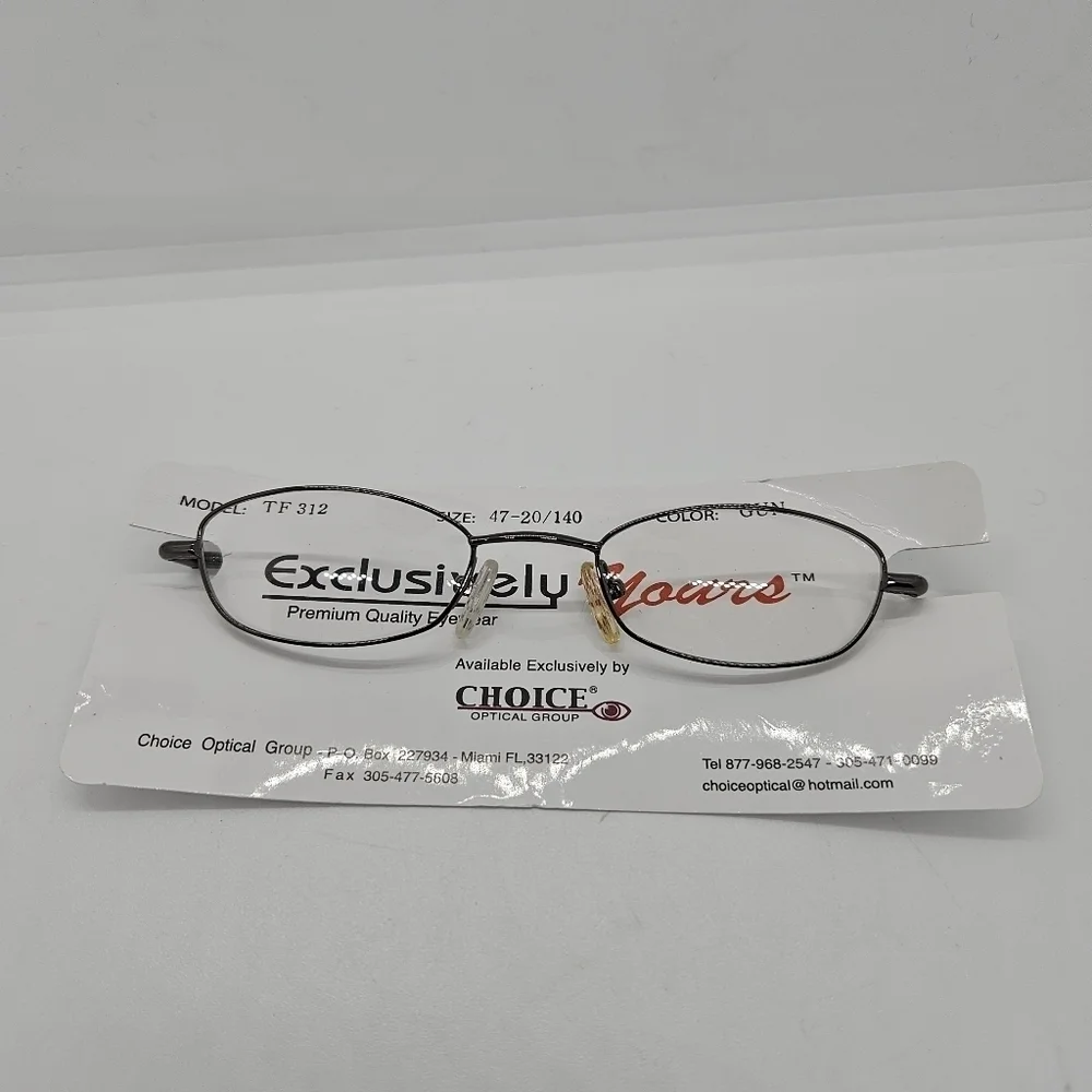 brand new eyeglasses frame in gunmetal FRAMES ONLY