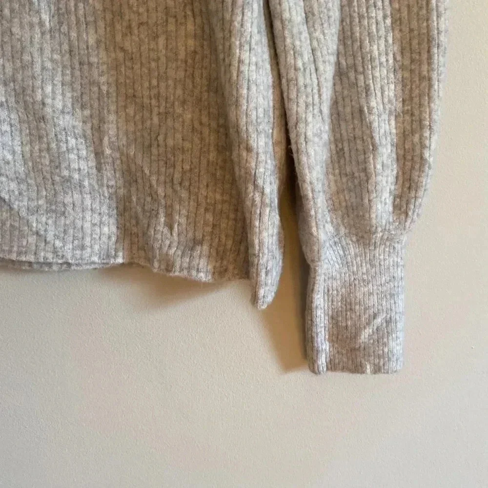 J. Crew Wool Blend Ribbed Sweater