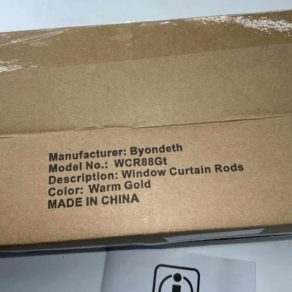 Byondeth Curtain Rods for Windows 16 to 88 Inches Adjustable Length 1 Inch