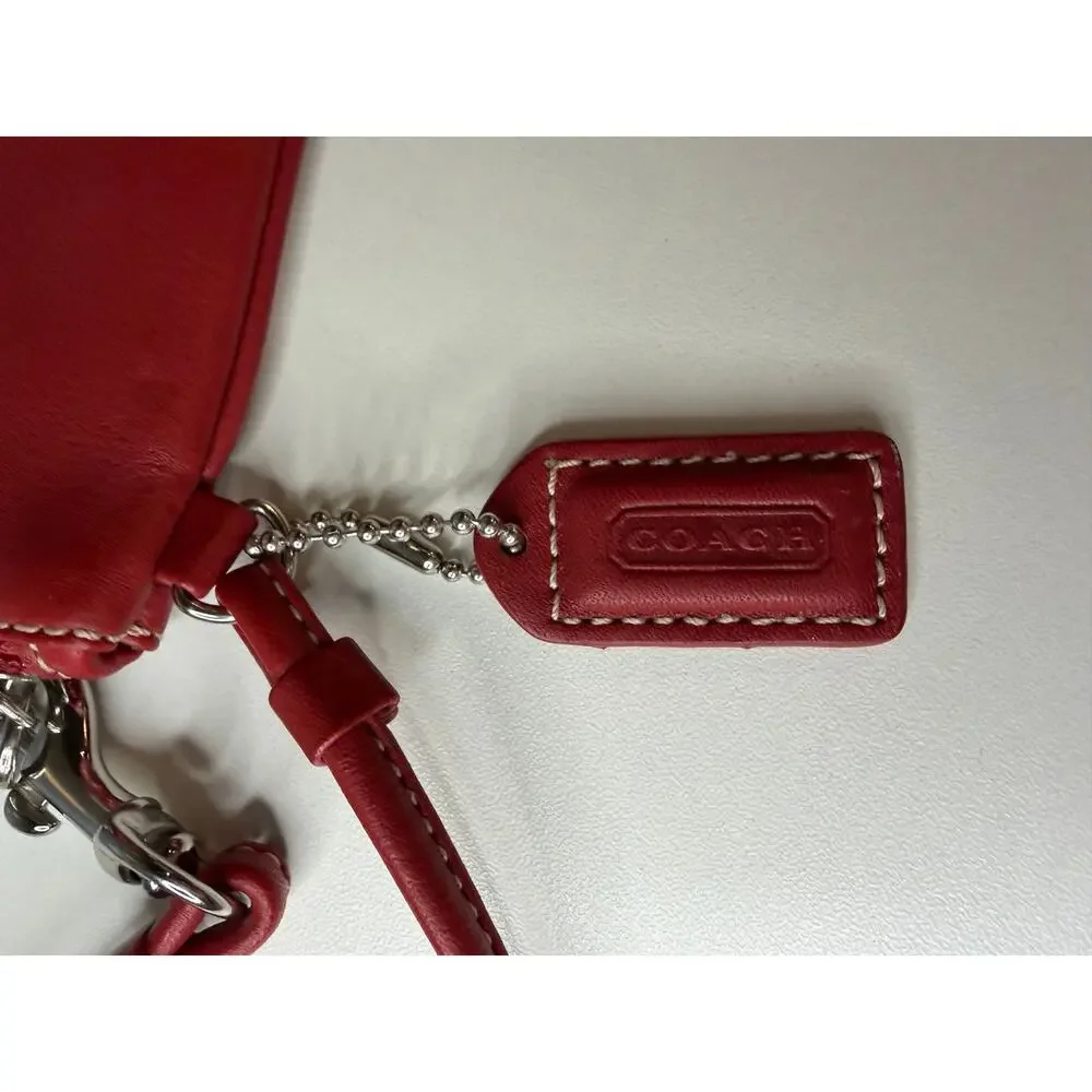 Coach wristlet red