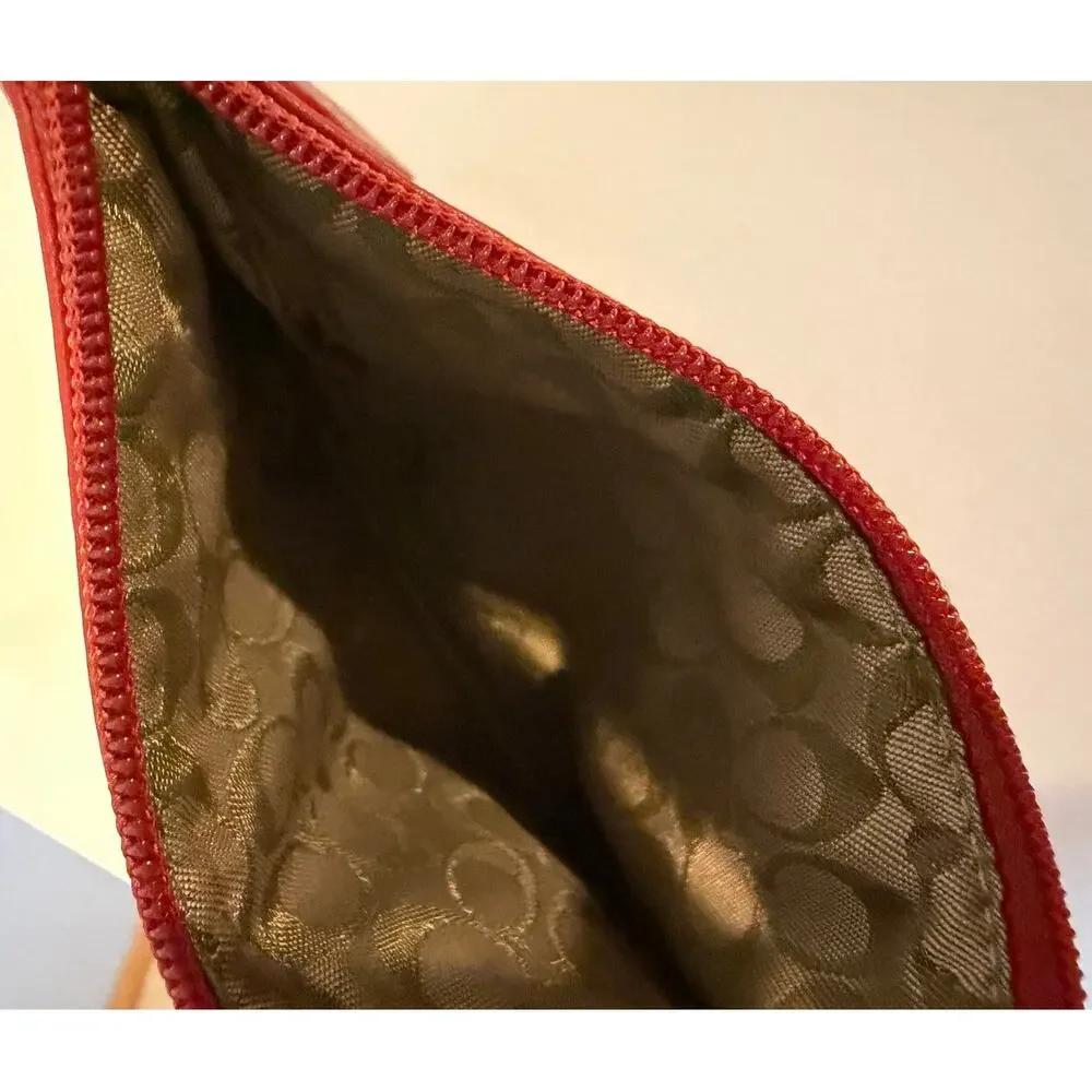 Coach wristlet red