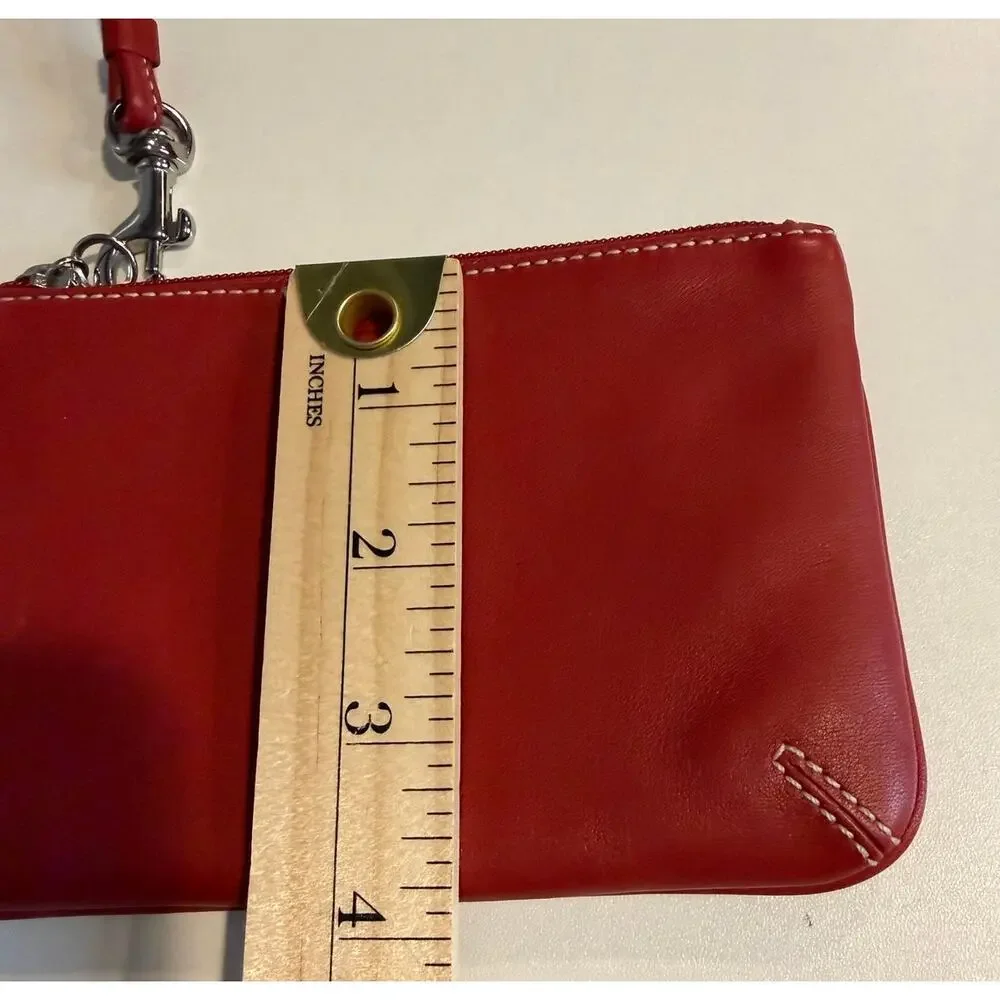 Coach wristlet red