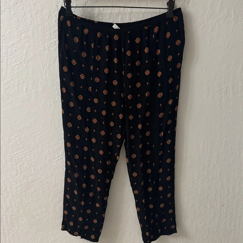 Free People Intimately Free Large Shirt Up Bottom Lounge Pants Ankle Slit Boho