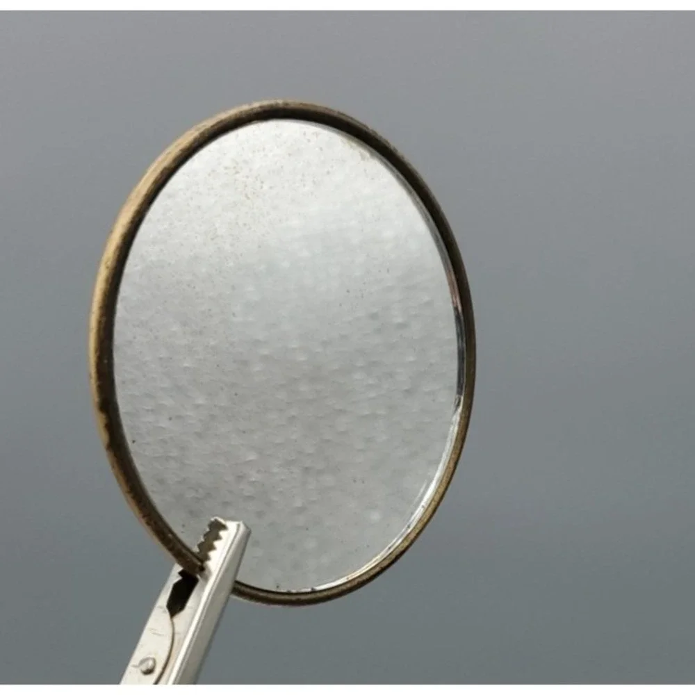 Vtg compact‎ mirror loose for repair/replacement mirror only approx. 2 3/8