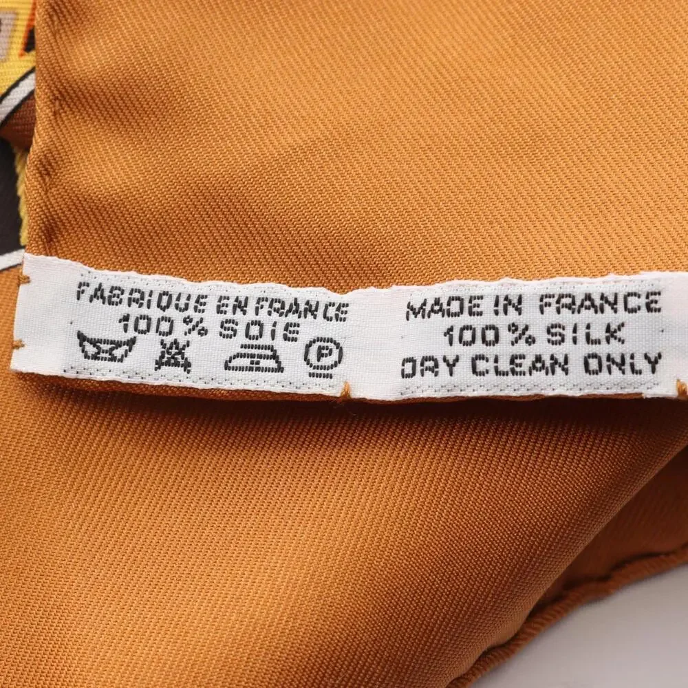 Hermes brown silk