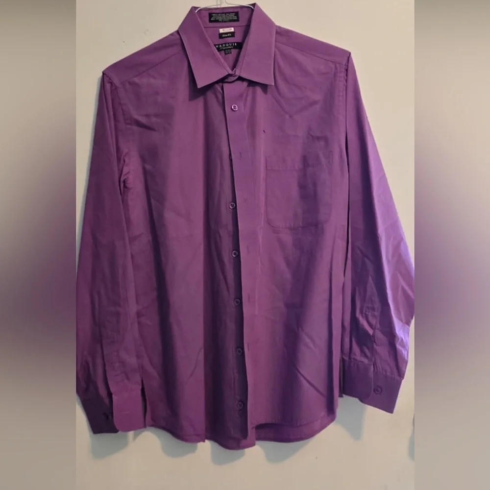 Men's Classic Purple Dress Shirt