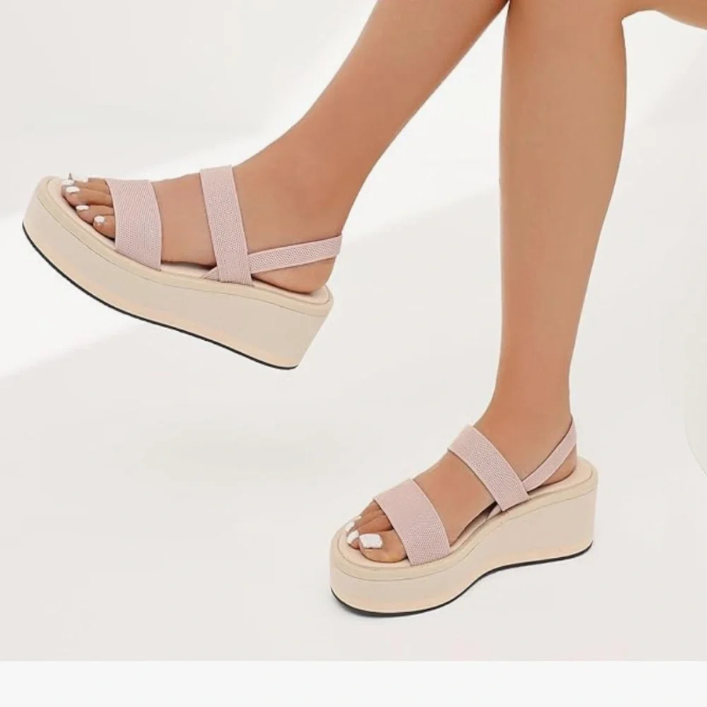 MeiLuSi Women's Platform Sandals,  Size 7.5