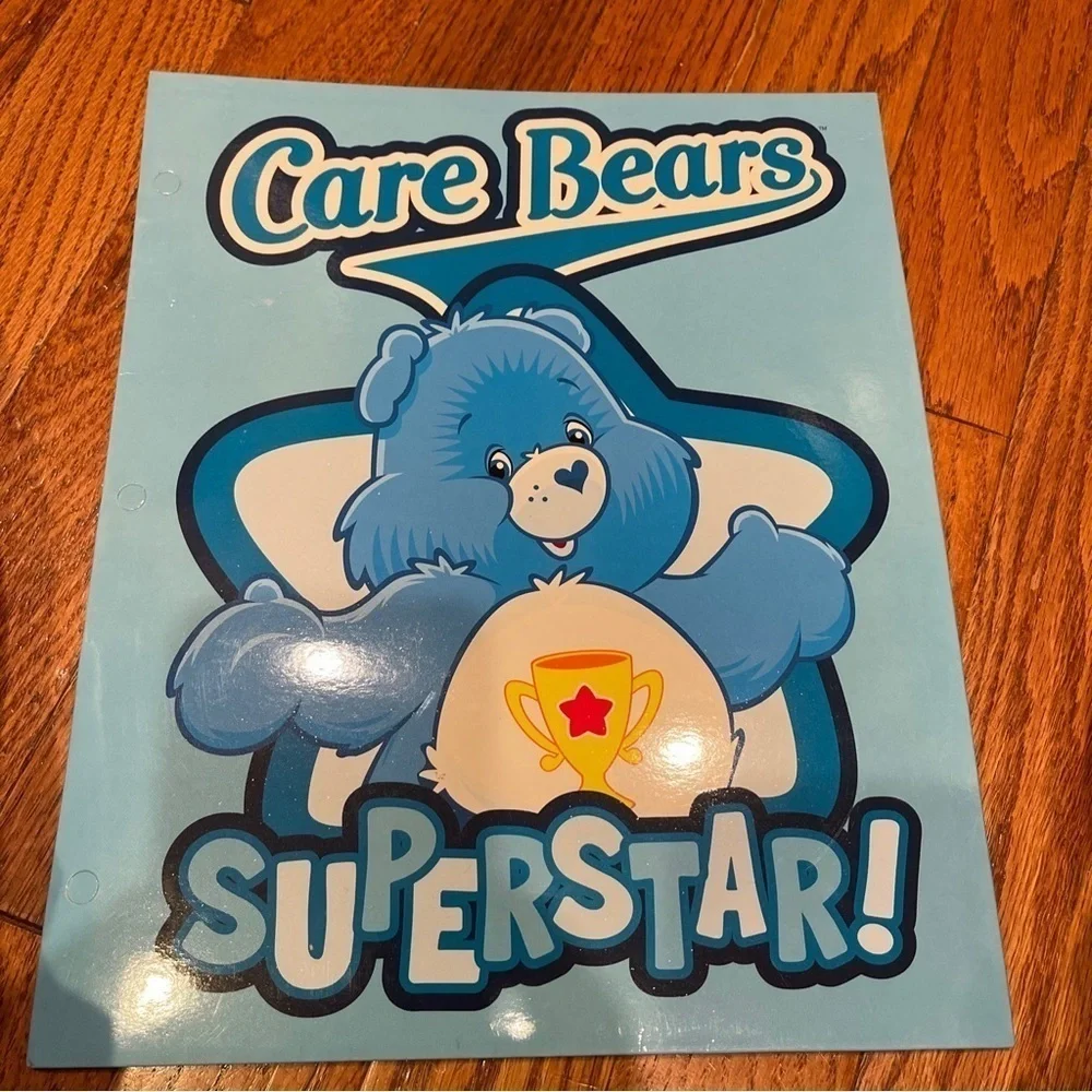 Star point 2004 Care Bears Superstar! Blue Pocket Folder