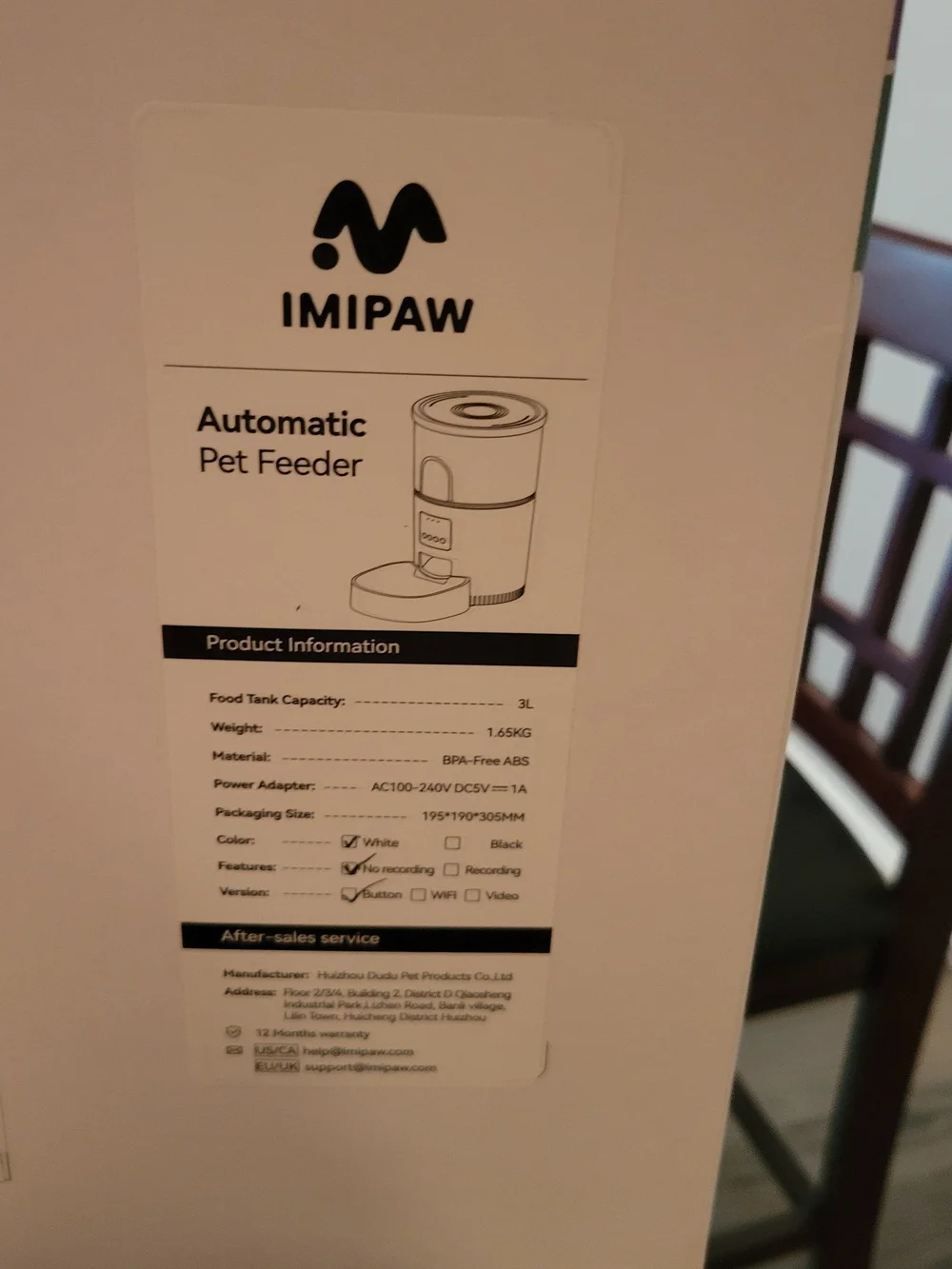 imipaw automatic feeder