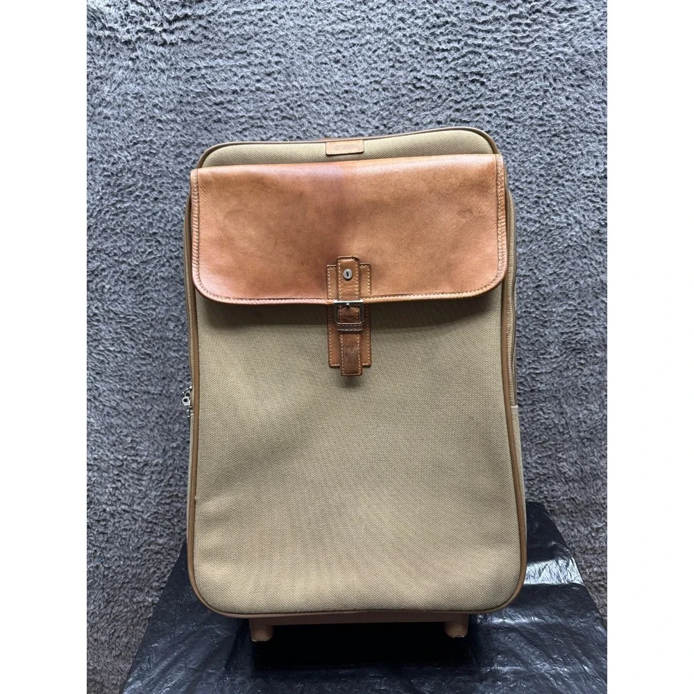 Hartmann Ballistic Nylon Rolling Travel Suitcase Leather‎ Brown 14