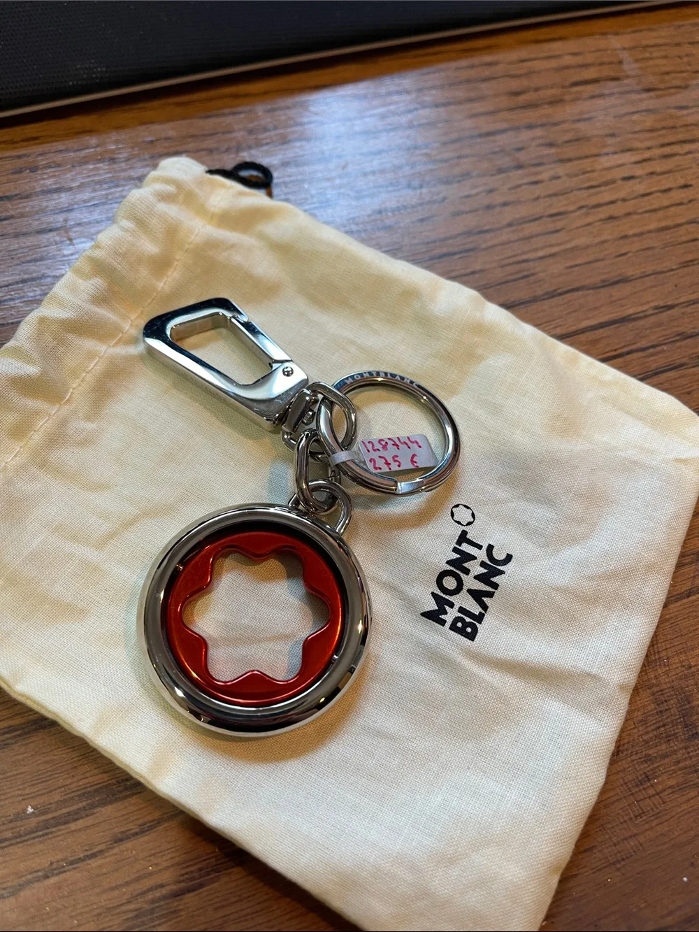 Montblanc Meisterstuck Spinning Emblem Keychain - New with Tag