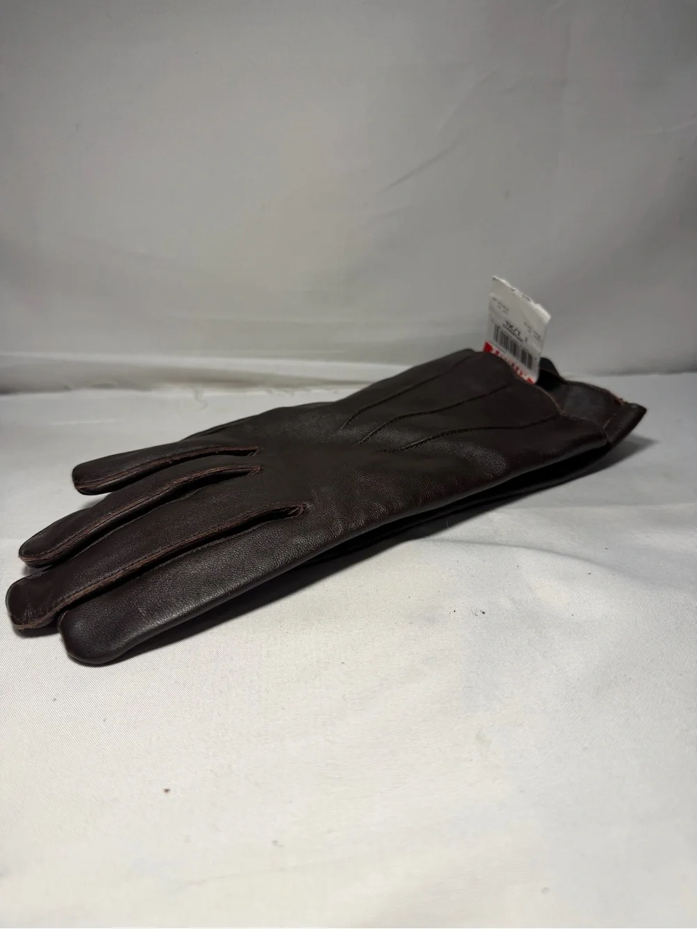 Classic Dark Brown Leather Gloves warm hands winter wear