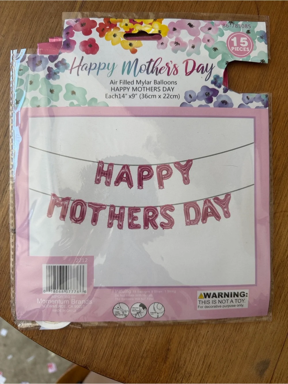 Hobby Lobby balloon shiny party