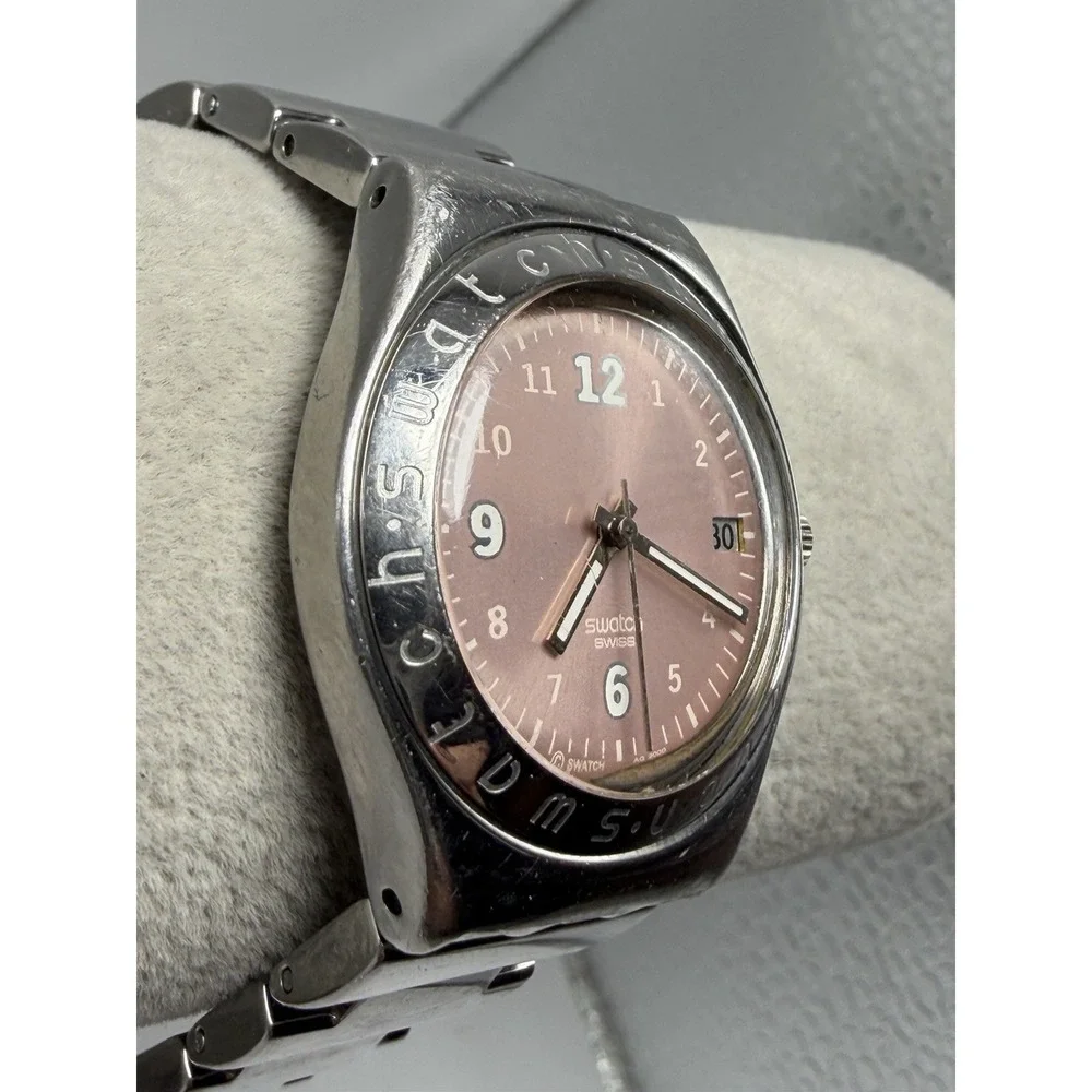 Swatch Irony New Battery Pink Dial Ladies Watch 33MM 6
