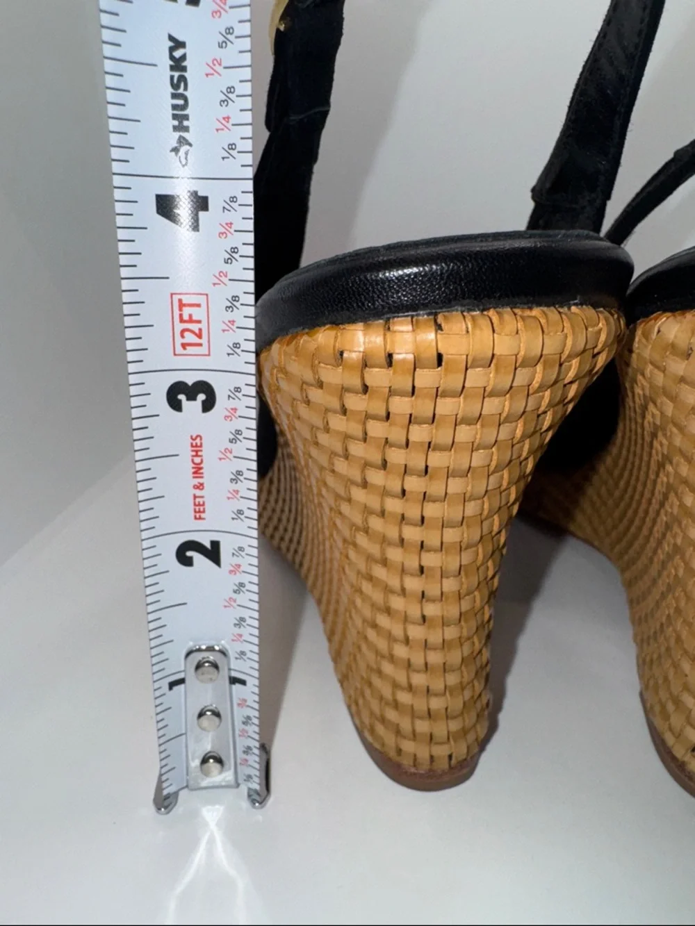 Lulu Guinness Suede Slingback Wedges Open Toe w Bow Women’s EU 39.5