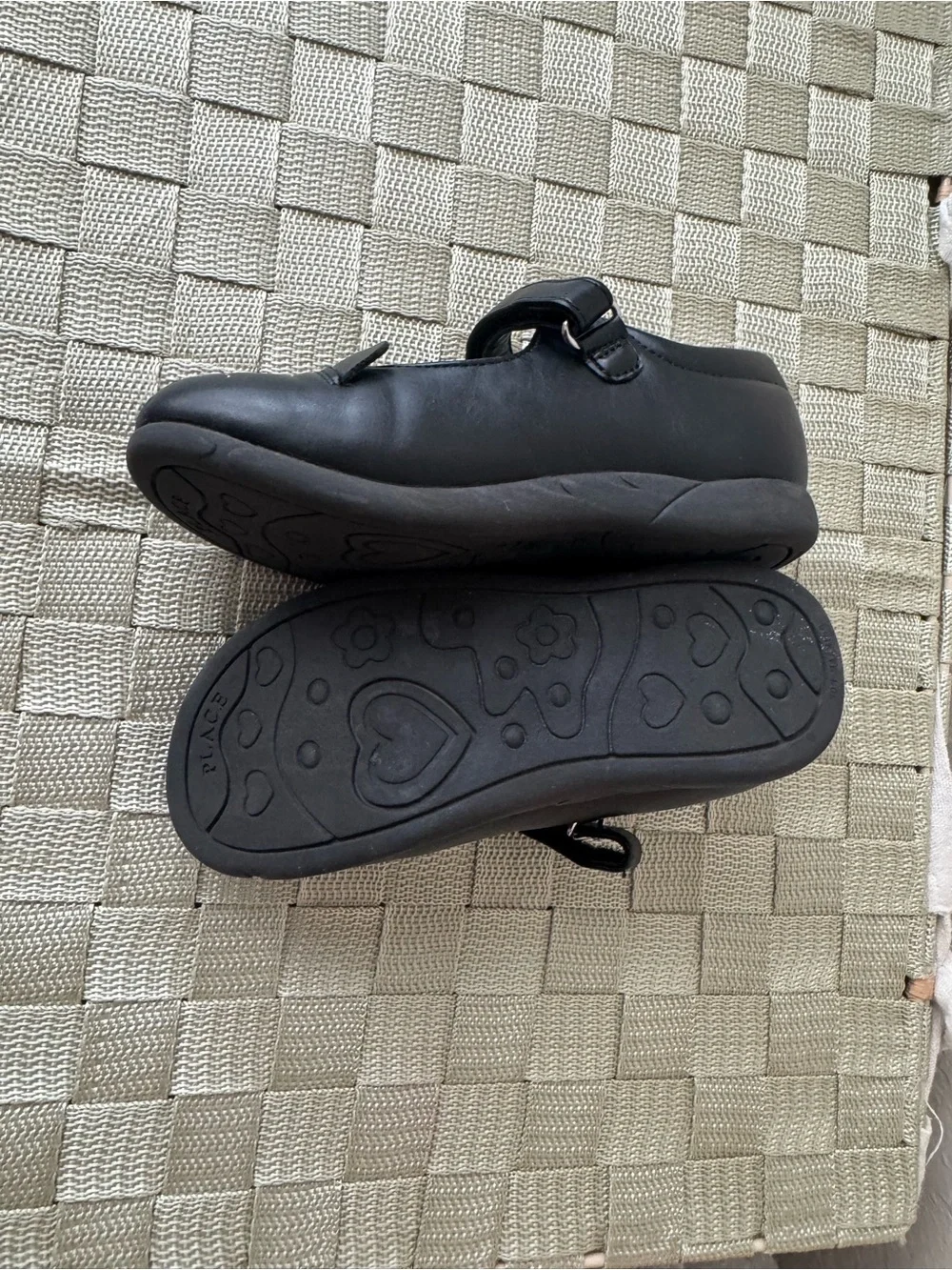 The Children's Place Black Mary Jane Dress Shoes with Cat Face
