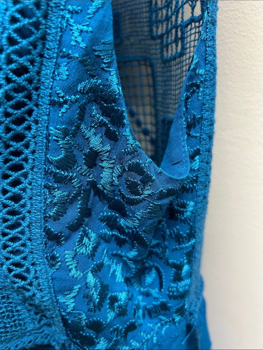 Free People Emily Crochet Mini Dress