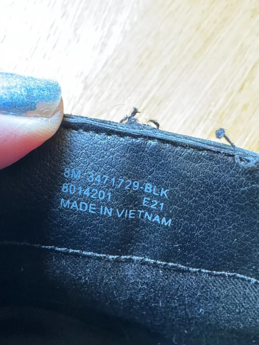 Frye black leather