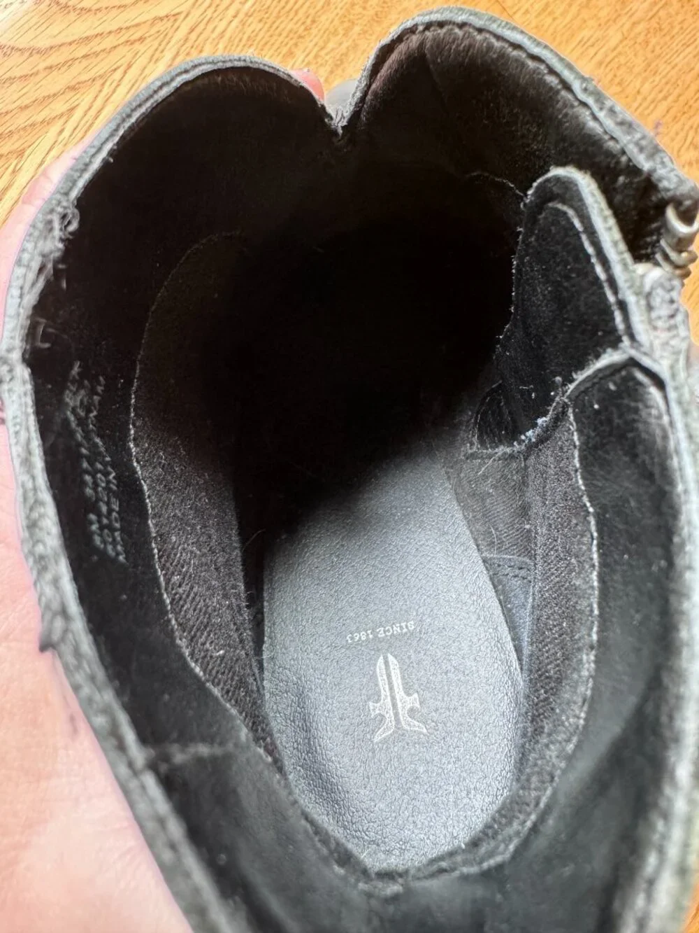 Frye black leather