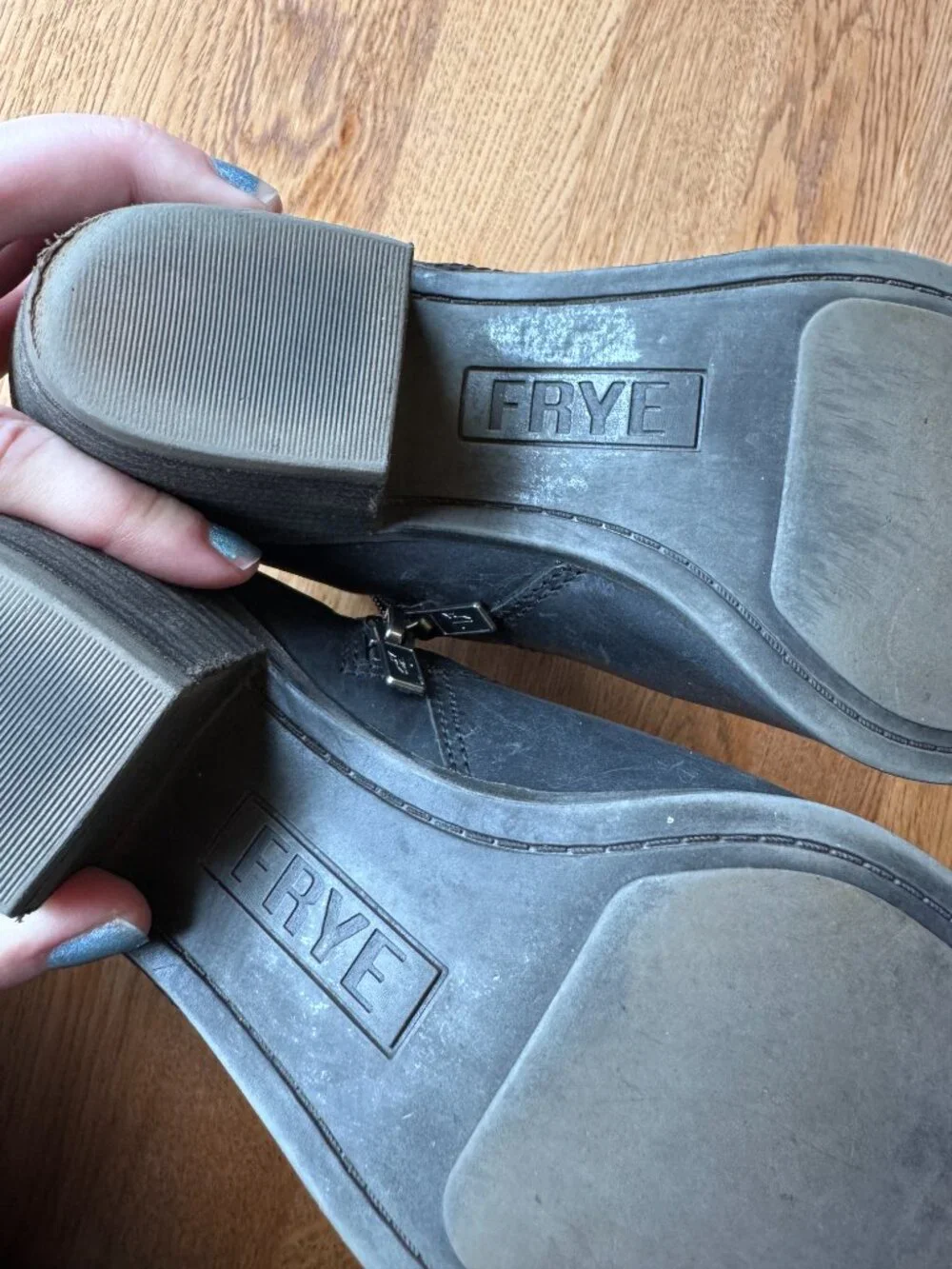 Frye black leather