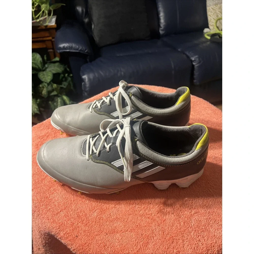 ADIDAS Adizero Tour Golf Athletic Shoe Size 9.5 Med Black Spikes
