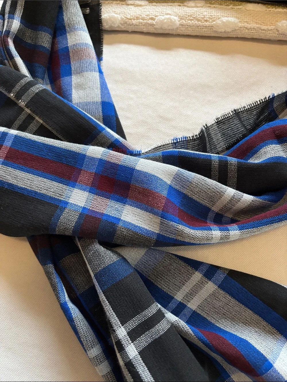 cashmaire lightweight plaid