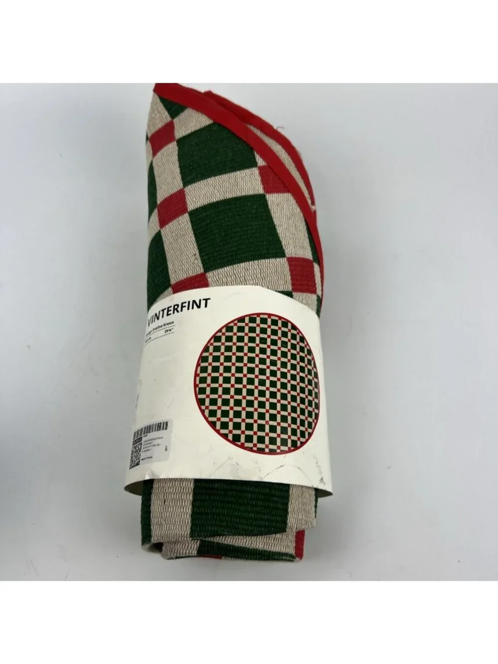 IKEA VINTERFINT Christmas Tree Skirt 39¾in 306.050.22 Checkered