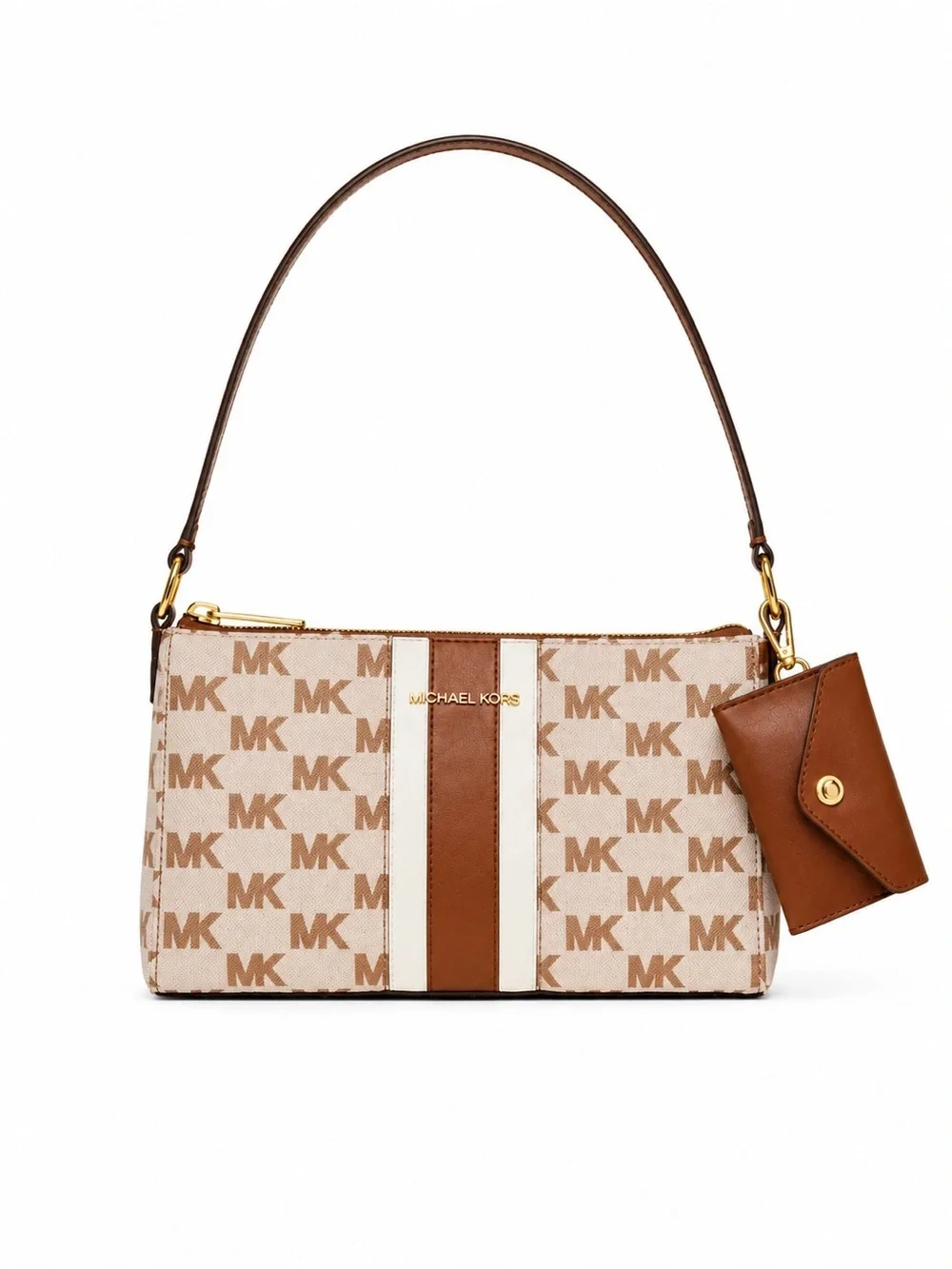 Michael Kors Brown Signature Logo shoulder bag NWT