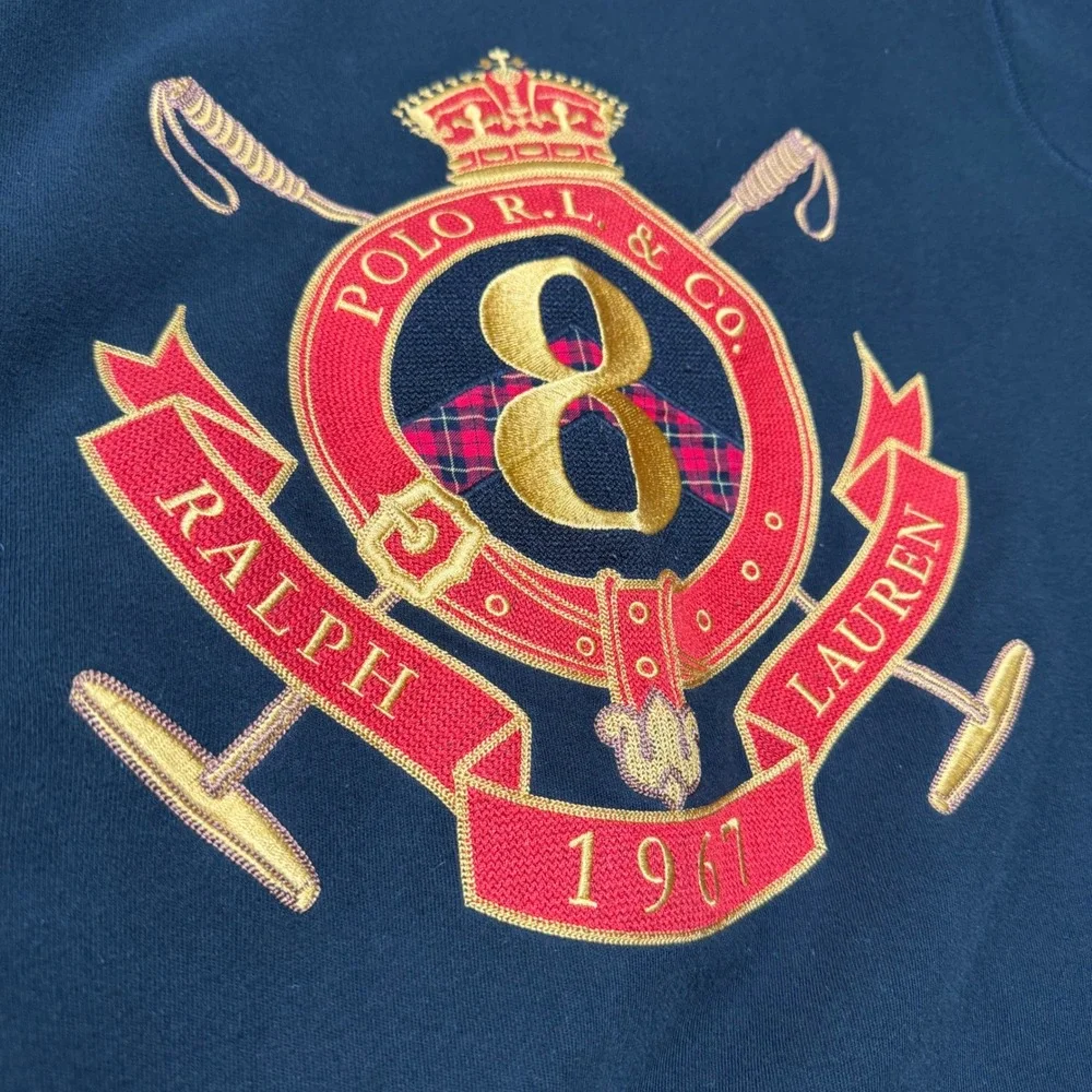 Polo Ralph Lauren Mens Lunar New‎ Year Crest Embroidered Sweatshirt Preppy L