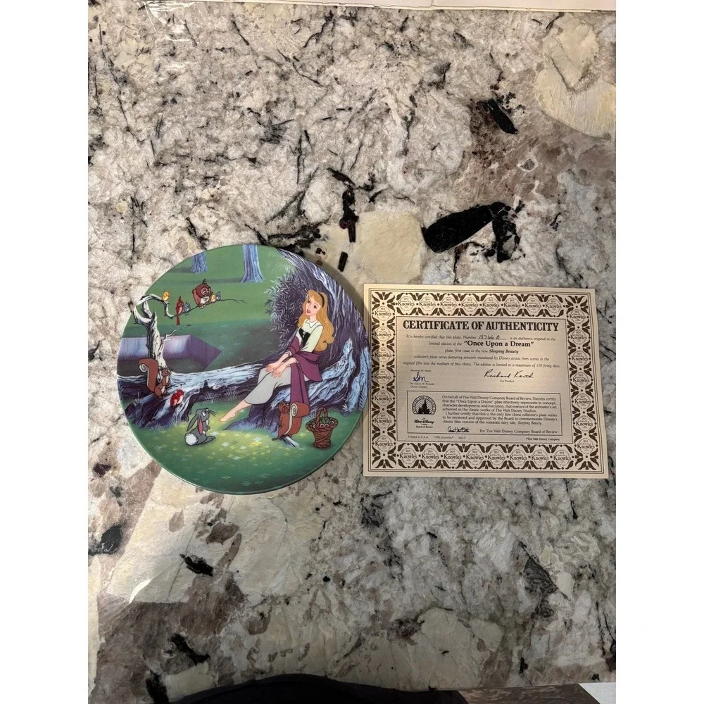 Disney Princess‎ 1st Issue Plate Set - Cinderella, Sleeping Beauty, Snow White
