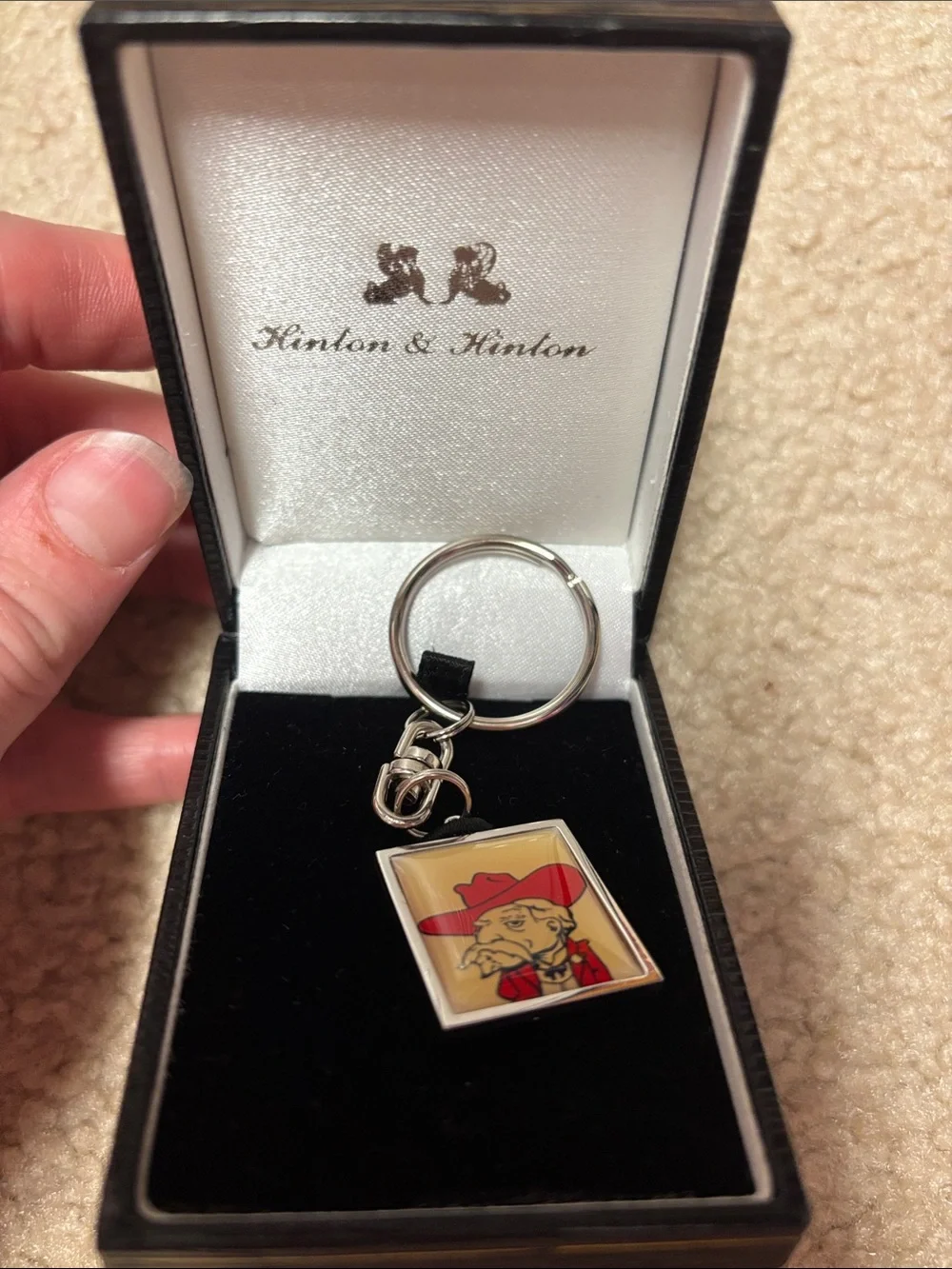 Hinton and Hinton colonel reb keychain