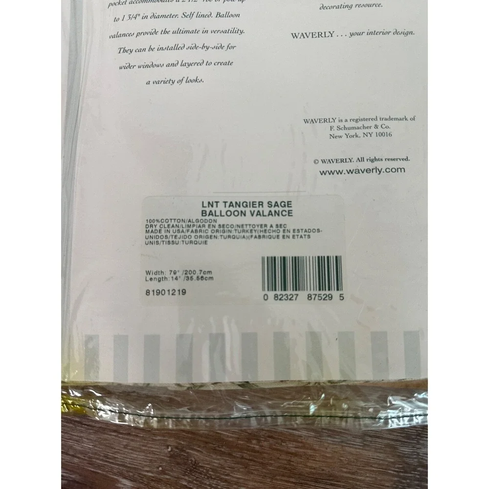 Waverly balloon valance