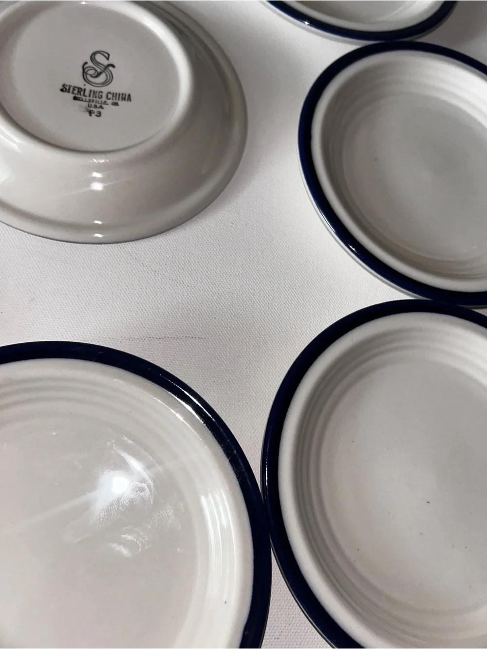 Sterling China blue small timeless